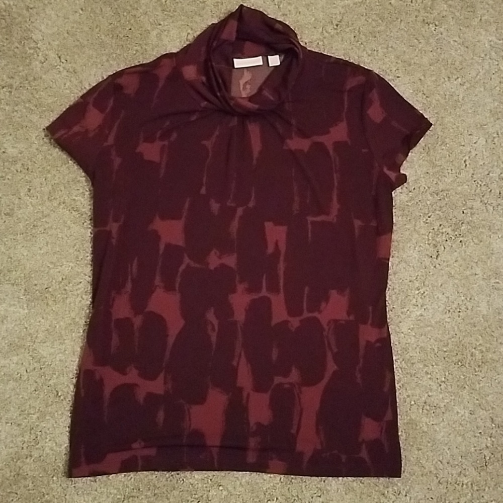 Burgundy blouse